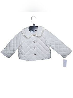 Edgehill Collection x Darby Fallon Clark Whisper White Quilted Puffer Jacket